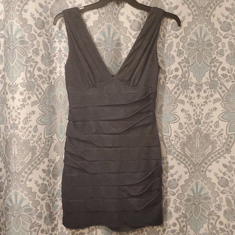 Denim-colored Mini Dress